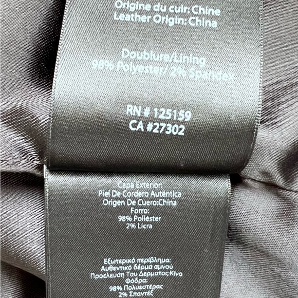 Mackage Kenya Black Pebbled Leather Motorcycle Jacket - Picture 9 of 9